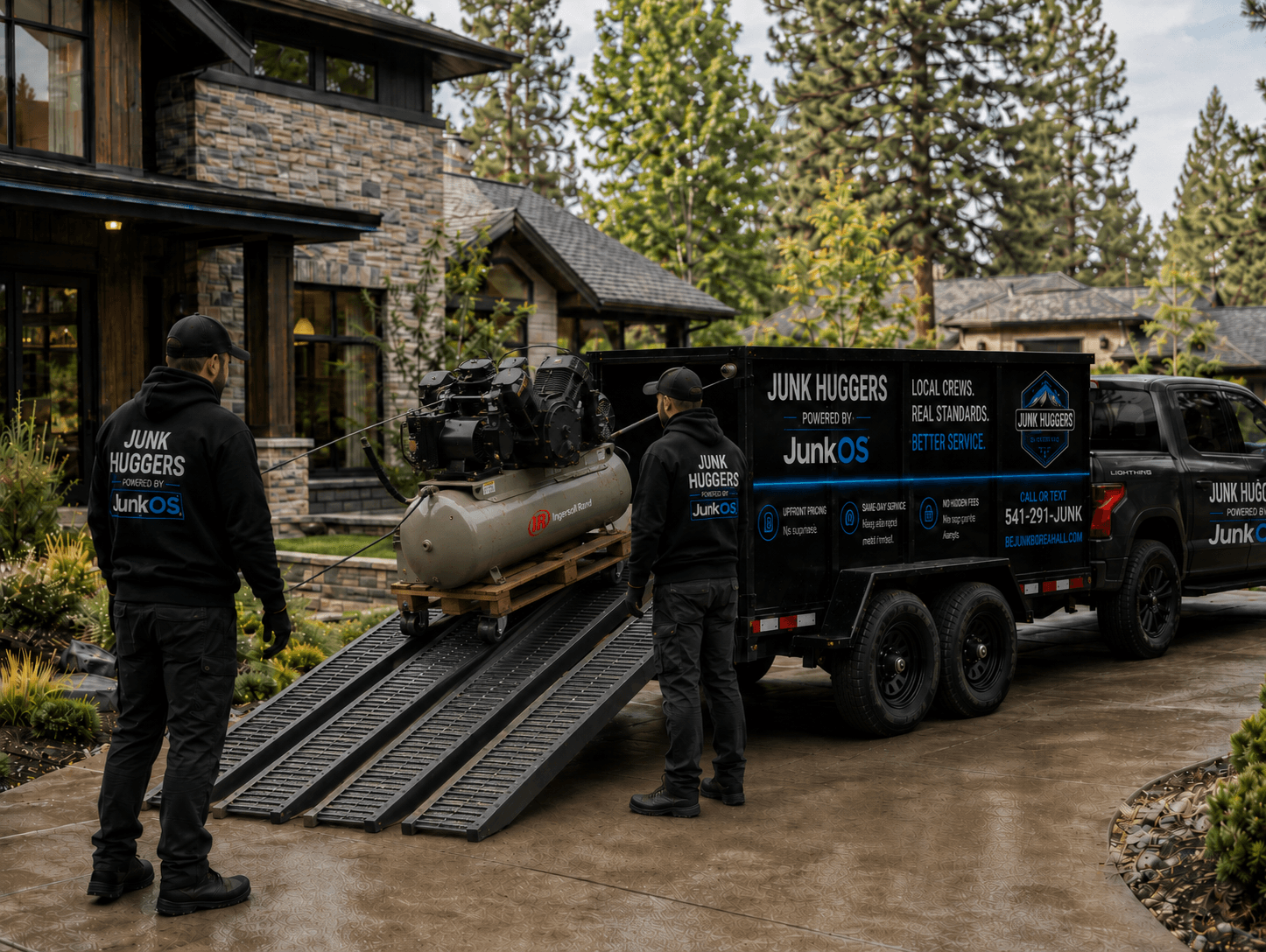 Junk Huggers crew moving specialty items