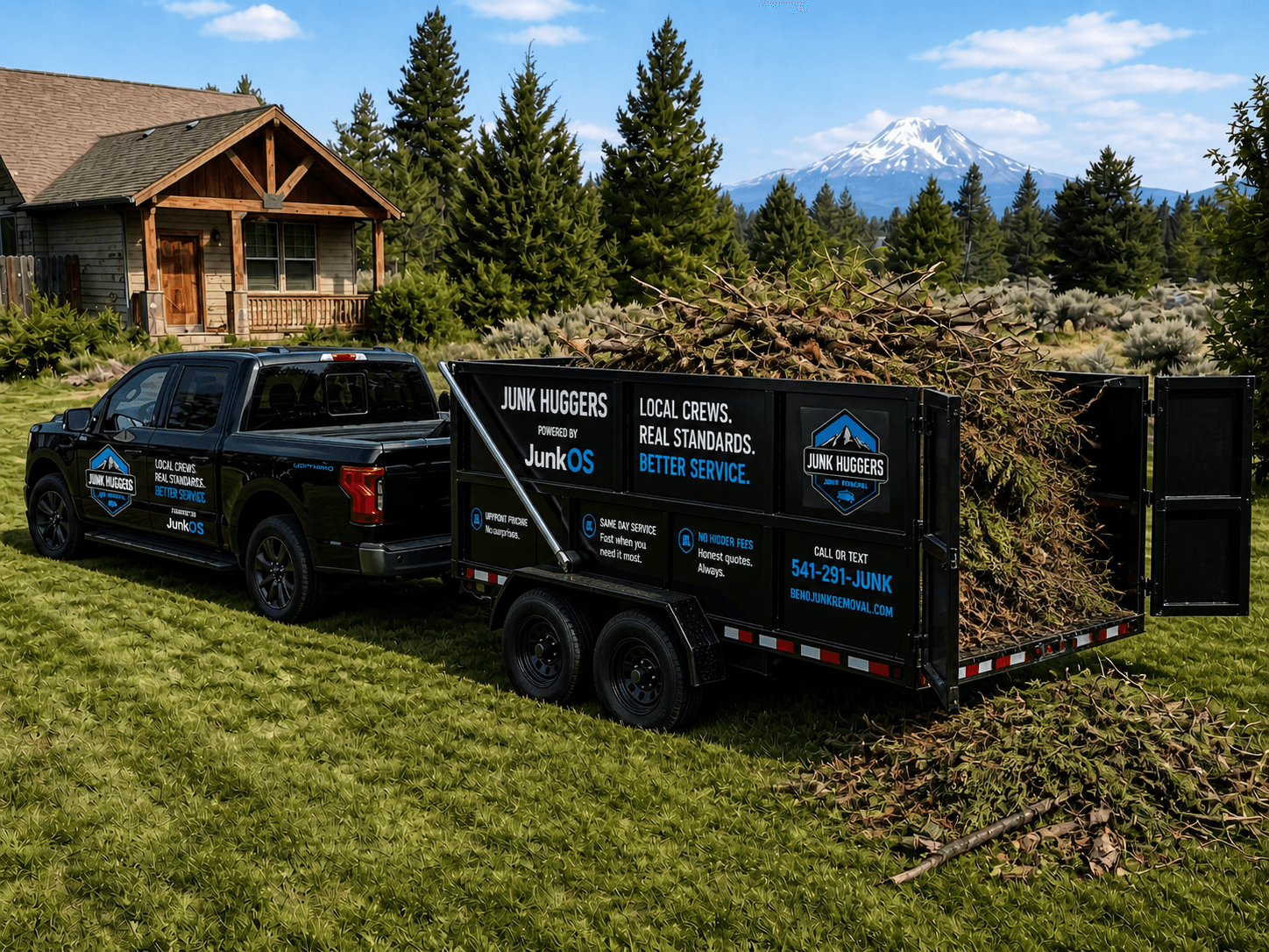 Yard debris removal by Junk Huggers